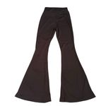 Nasty Gal Size 4 High Rise Ruched Front Flare Pants Trendy Elevated Basic Photo 5
