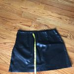 House of Harlow Black Faux Leather Mini Skirt NWT Photo 5