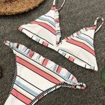 Boutique 1614 Clearance ruffle strips cheeky bikini swimsuits Photo 3