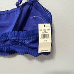 Aerie  Coral Lace Bandeau Bralette Poet Blue Size S New Photo 7
