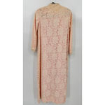 Vintage 80s Pink with Ivory Lace 2 Piece Set Dress & Long Jacket Beaded READ Photo 4
