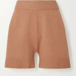 The Frankie Shop Juno Wool Knit Shorts in Terra Cotta Sz Small S Tan Photo 0