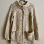 Free People Fuzzy Button Up Cardigan Womens Size S Soft Cozy Boho Sweater Photo 0