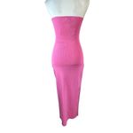 SNDYS Maia Dress in Pink Medium New Womens Strapless Knit Midi Photo 7