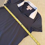 Tommy Bahama Navy Polo Shirt with Light Blue Collar Photo 2