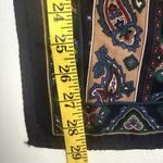 Vintage SPECIALTY HOUSE Pure Silk Scarf Blue Paisley Japan Neck Head Rectangle Photo 5