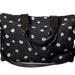Alice + Olivia Fabric Daisy Duffle Bag Black FabFitFun Travel Weekender Vacation Photo 1
