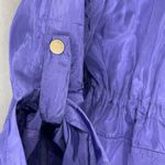 Maya Reyes Women's Lightweight Full Zip Jacket Hood Normcore Preppy Roll Tab S Blue Photo 5