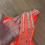 Betsy and Adam  One-Shoulder Sequin Backless Gown Photo 14