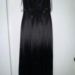 Windsor Black Satin Formal Dress V-neck Photo 0