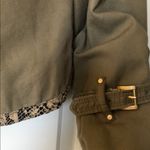 Rebecca Taylor hooded jacket military green womens size 8 brass clasp closures Photo 4