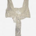 Anthropologie  NWT Sage the Label Cream Crochet Top Photo 1