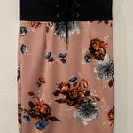 Floral Black and Pink Women's Skirt Size S Photo 0