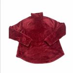 Joy Lab Teddy Fleece Cowl Neck Pullover Sweater Top Thumb‎ Holes Red Medium Photo 5