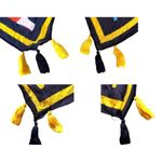 Vintage Flower Power Scarf Long Tassels 74 in L x 31 in W Rectangle Tabl… White Photo 11