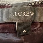 J.Crew The Perfect Party Wool Pencil Skirt Women's 4 Gray Black Lace Career Photo 9