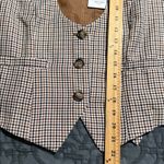 Grace Karin  large vest Top dressy casual sleeveless 3 button plaid steampunk new Photo 3