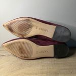 Ralph Lauren Lauren  Allayana Burgundy Laser Cut Pointed Toe Ballet Flat Size 8.5 Photo 7