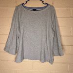 Nautica Gray 3/4 Sleeve Relaxed Blouse size XXL Photo 0