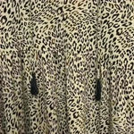 Wonderly  3x leopard cheetah animal print top flowy stretchy babydoll V neck Photo 3