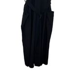 Athleta  Sarasota Stretch V Neck Sleeveless Belted Wide Leg Crop Jumpsuit Size LT Photo 2