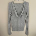 Athleta Heather Gray Long Sleeve Hooded Sweater with Thumb Hole Size XS Photo 1