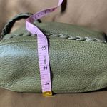 Saddle River Chic Green Leather Bucket Bag Photo 4