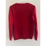 Cashmere‎ Sweater Womens Medium Cherry Red Luxury Preppy Cozy Holiday Festive Photo 1