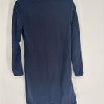 Boden Embroidered Navy Blue Sweatshirt Material Dress Size 2 Photo 3