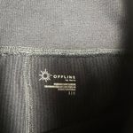 Offline by aerie Black Ribbed Leggings Size L Photo 2