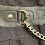 Royal Bones Hot Topic  Daang Goodman Goth Punk Black Pleated Chain Skirt XL Photo 2