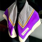 YSL Nice  silk scarf 💜🤍🖤 Photo 0