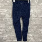 Nike Dri-FIT Navy and White Yoga Dots Twist 7/8 Capri Tights Photo 4