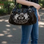 Juicy Couture  Vintage Couture Daydreamer Bag Scottie Dog Brown Velour Photo 3