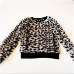 1. State  Eyelash Cheetah Print Cropped Sweater Top Photo 5