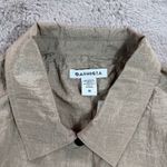 Athleta NWOT Lightweight Lunar Sheen Shirt Jacket Brownstone Beige M Relaxed Photo 5