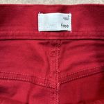Wilfred Free Aritzia Red Denim Button Fly High Waisted Belen Women Jeans Size 6 Photo 3