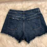 DL1961  Cleo Solana high rise distressed raw hem denim shorts 32 Photo 7