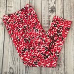 Bebe Red Pink Black and White Floral Capri. Size Medium. EUC Photo 0