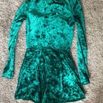 Urban Outfitters NWT  sasha green velvet romper Photo 4