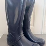 London Fog  Shiny Navy Blue Rubber Winter Rain Boots (NWT) Photo 0