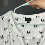 Torrid Harper dog novelty print Boston terrier blouse top shirt sheer size 5x Photo 2