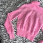 Alexander Wang  Prism Pink Fuzzy Faux Fur Turtleneck Sweater Photo 10