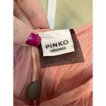 Pinko Uniqueness NWT One Shoulder Crepe Dress in Pink Size 44 IT/US 8 Photo 11
