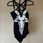 KILLSTAR  Baphomet Killing It bodysuit size‎ XL NWT black bodysuit Photo 2