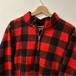 Woman Within  Plaid 1/4 Zip Fleece Pullover Sweater 3X Photo 1