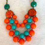 Super Cute Orange and Teal Necklace Photo 1