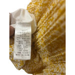Floral Tiered Mini Dress Yellow Square Neck Ruffle‎ Layered Sundress Size L Photo 4