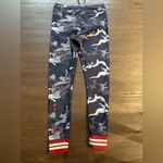 THE UPSIDE marine midi pant in indigo camo size‎ 8 Blue Photo 3