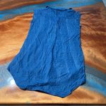 Cloth & Stone  Cotton Sleevless Collared shirt dress blue white size medium Photo 6